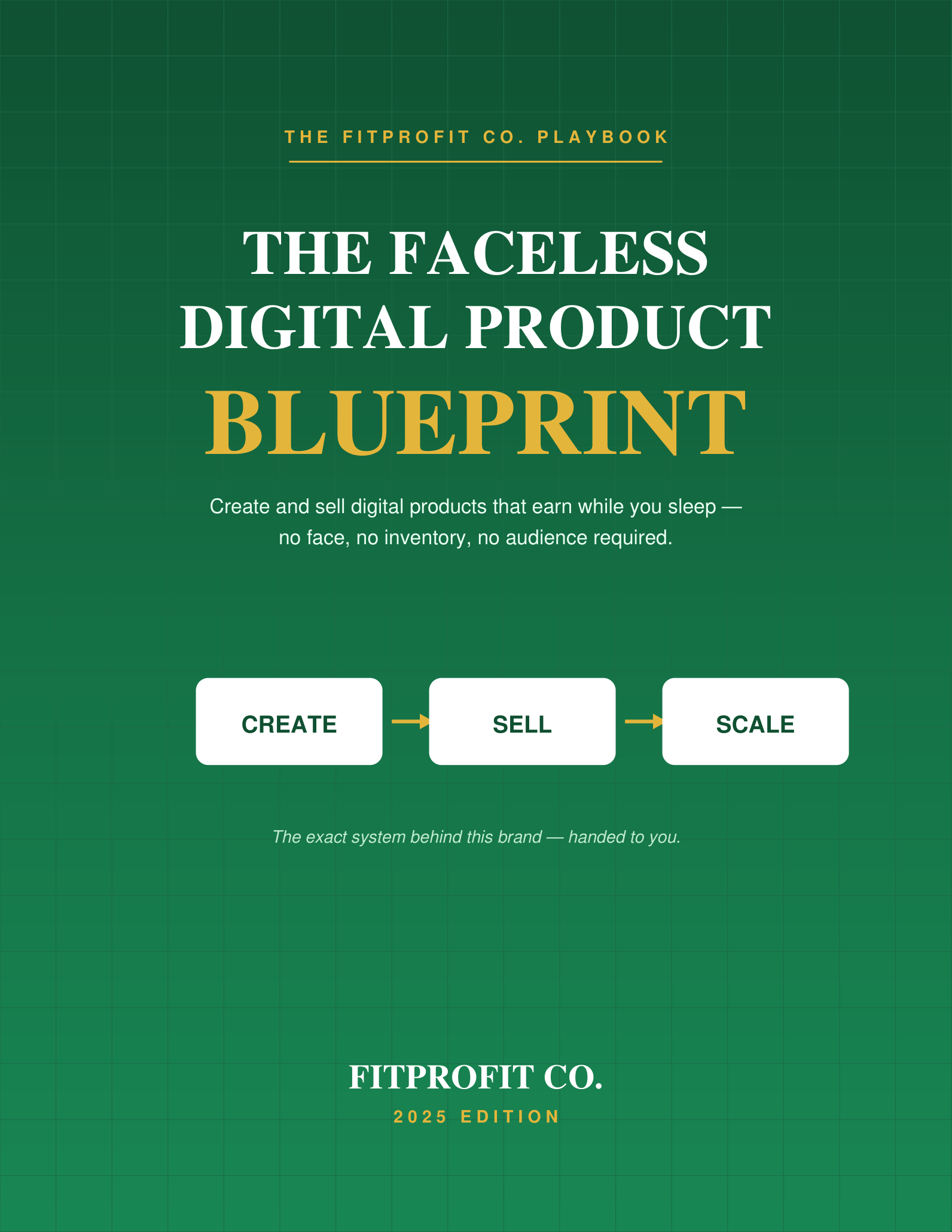 Faceless Digital Product Blueprint